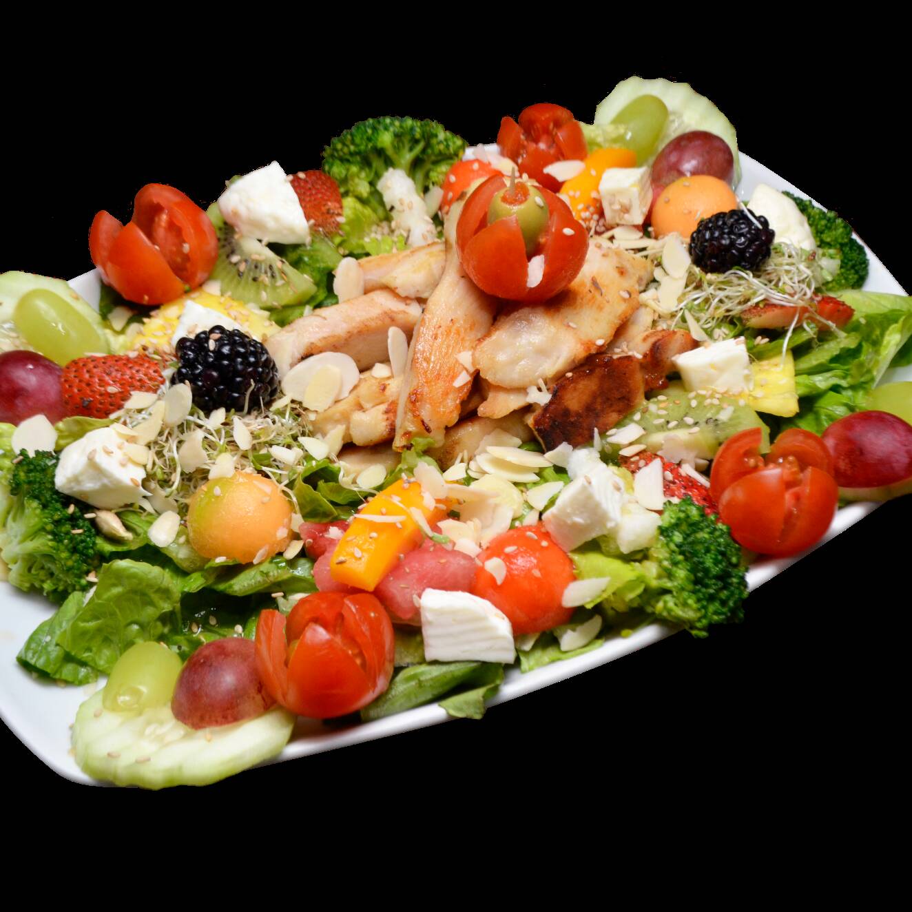 Ensalada de Pollo y Queso Panela (150 gr.)