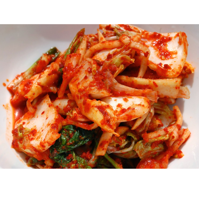 Conserva de acelga fermentada feita na casa. 100g