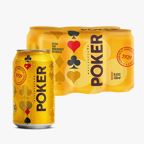 Poker lata Sixpack
