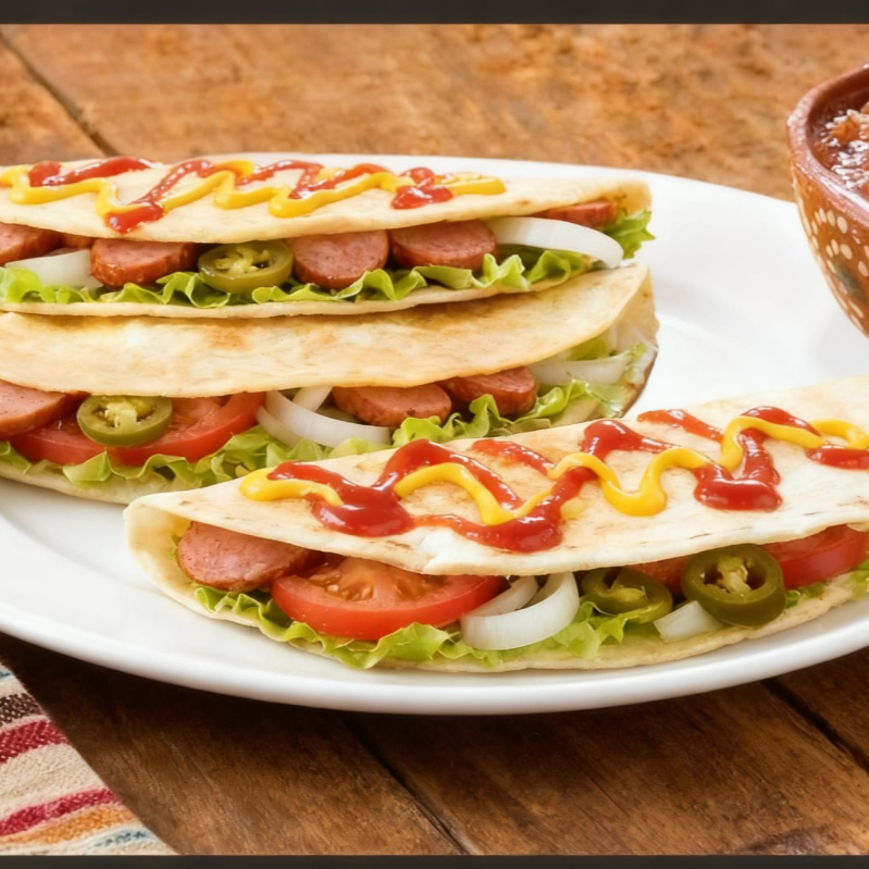 Quesadilla Salchicha