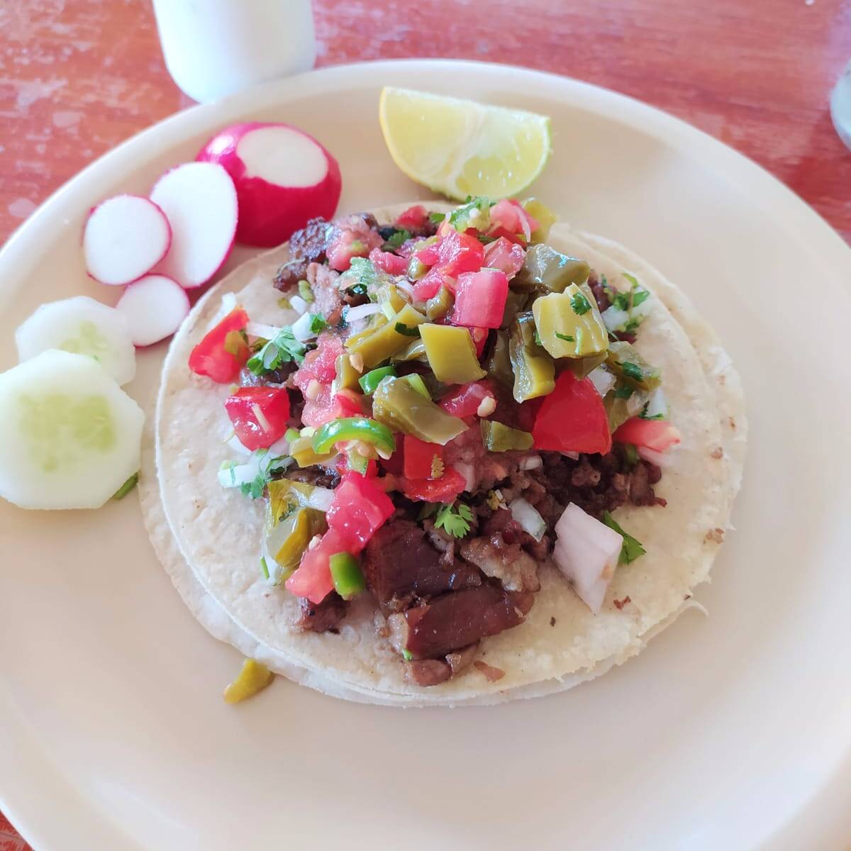 Taco de Asada al Carbón