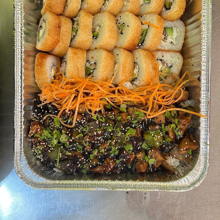 Charola Teriyaki y Cielo Mar y Tierra