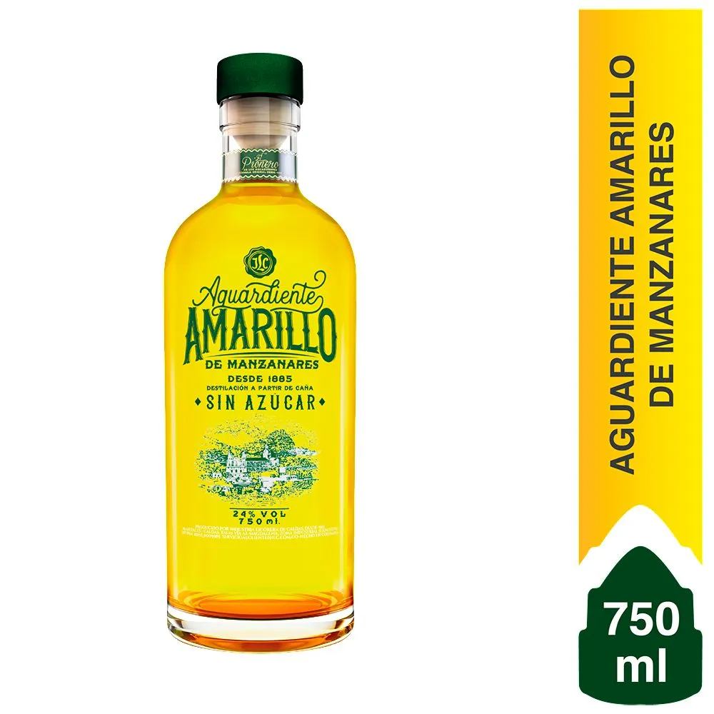 Aguardiente Amarillo Manzanares x 750 ml