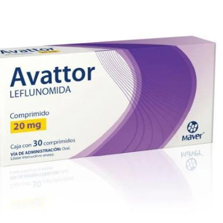 Avattor (Leflunomida) 20 Mg Caja Con30 Comprimidos