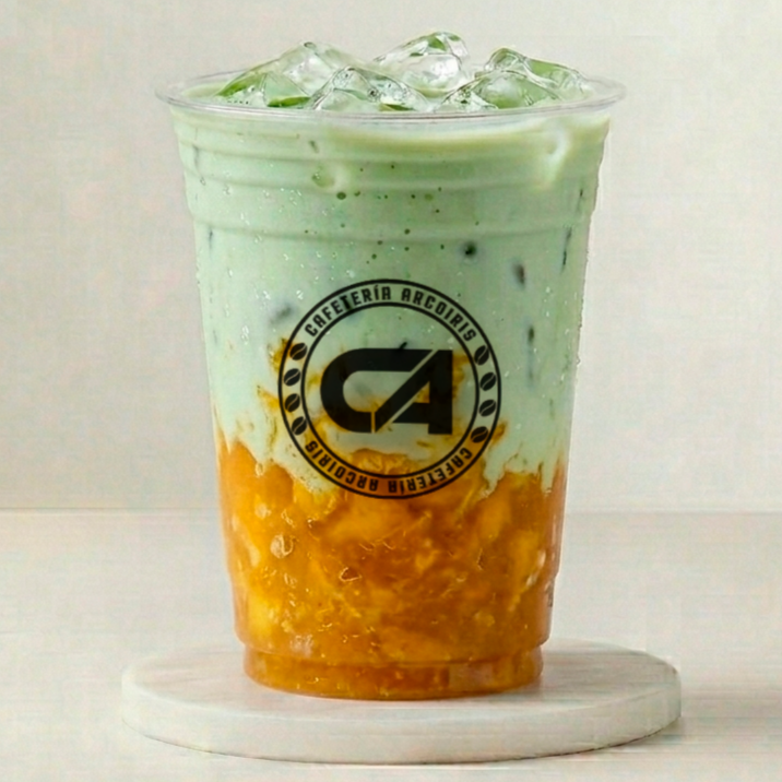 Iced Mango Matcha Latte