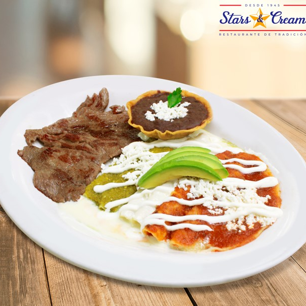 Cecina Huasteca con 6 Enchiladas