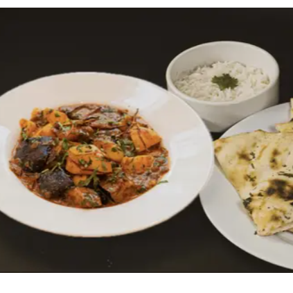 Aloo Baigan Combo (Vegano)