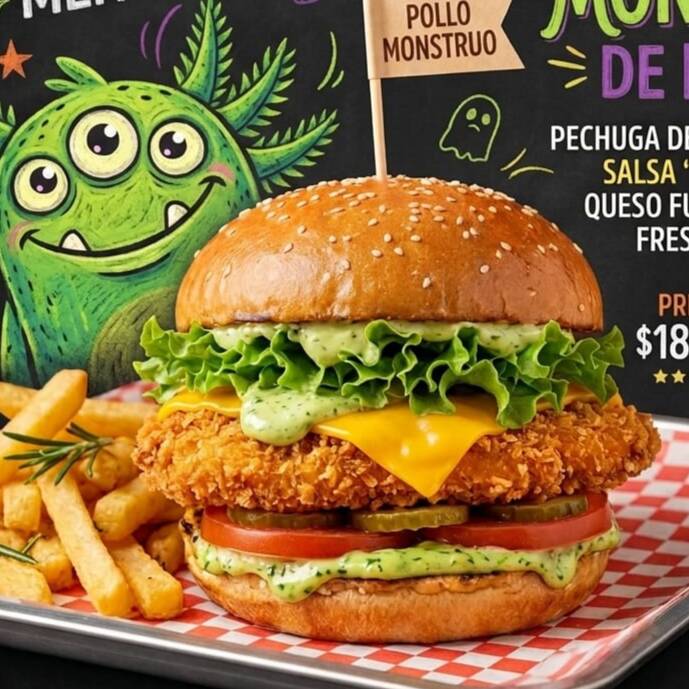 Morticia (Pollo y Salsa Mango Habanero)