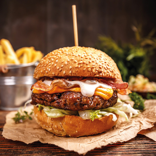 Hamburguesa Chingona Y Papas a la francesa