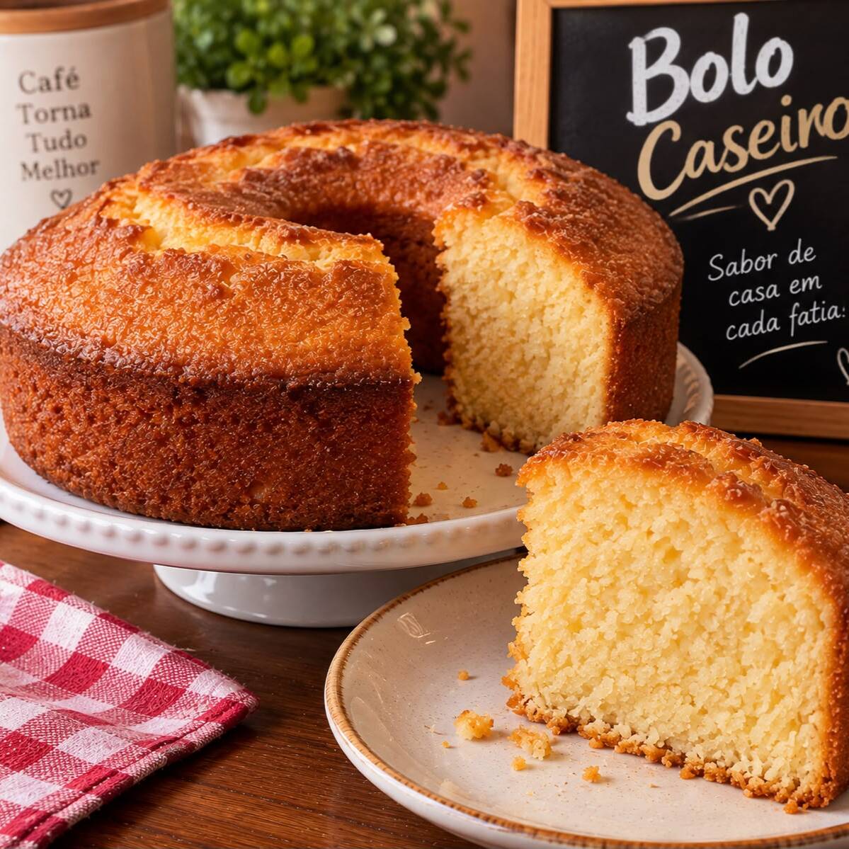 Fatia de bolo caseiro
sabores conforme disponibilidade