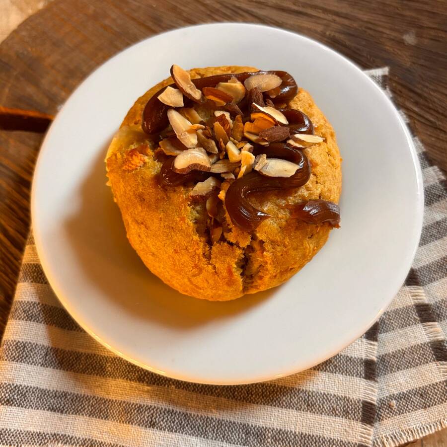 Cookie zanahoria y almendras
