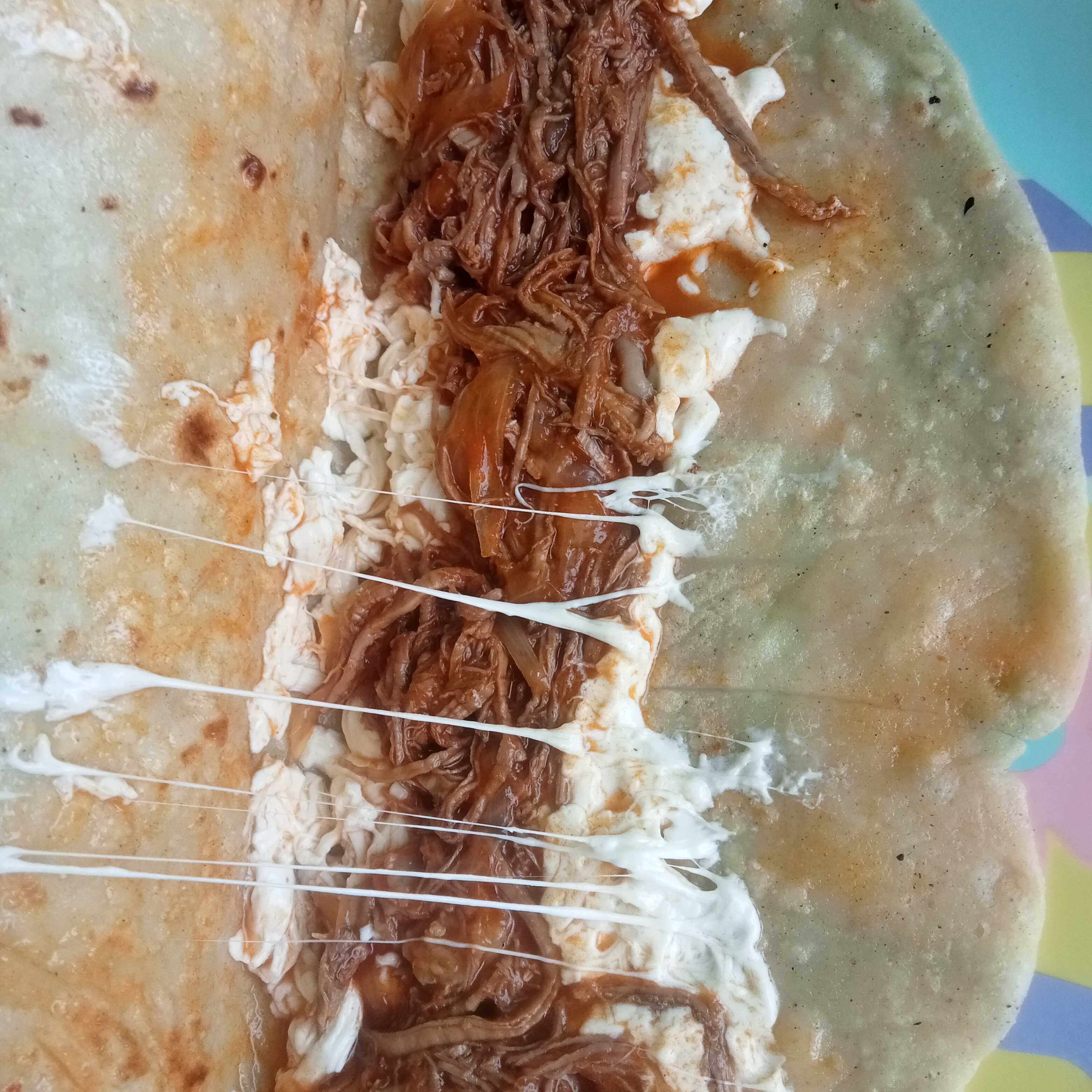 Quesadilla desebrada combinada