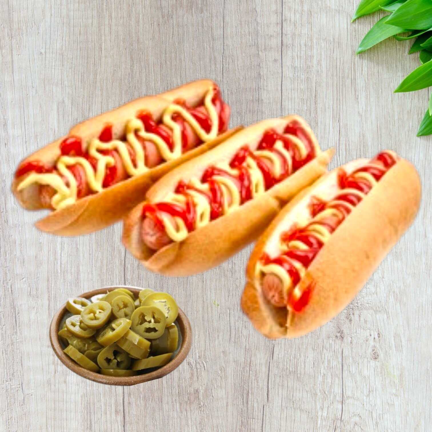 3 Hotdogs sencillos