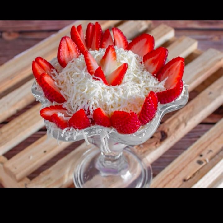 fresas pequeñas con queso