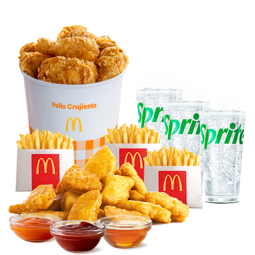 Bucket 6 Piezas de Pollo + 20 Chicken McNuggets + Bebidas