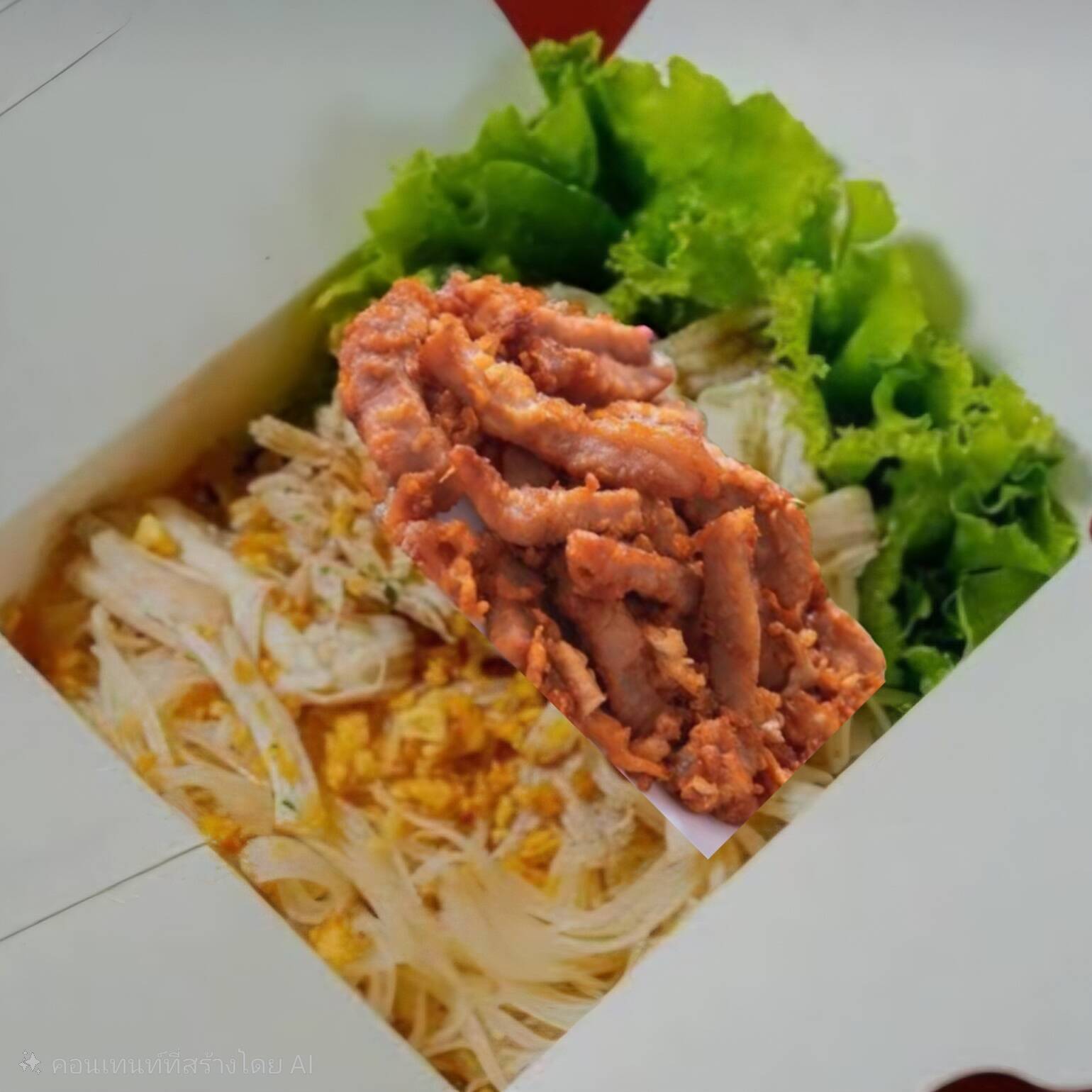 Uma combinação perfeita de texturas e sabores tradicionais! Nosso delicioso macarrão de arroz fino (fios de seda) é salteado no wok em fogo alto com um molho artesanal secreto, levemente adocicado e rico em umami, acompanhado de legumes selecionados. Para coroar o prato, serve-se com fatias generosas do nosso porco frito crocante por fora e super suculento por dentro, marinado em uma receita exclusiva da casa. Uma refeição reconfortante, equilibrada e incrivelmente saborosa!
