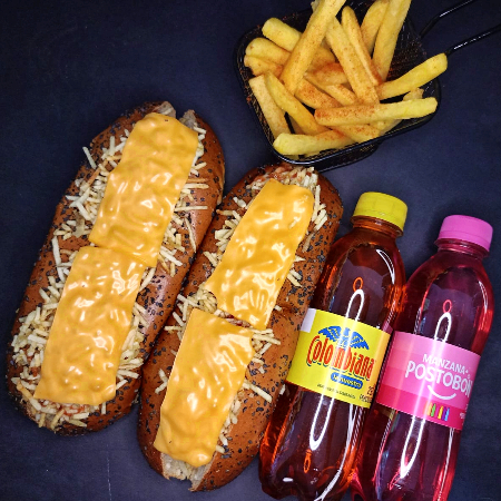 Dúo Perro +Papa+Bebida