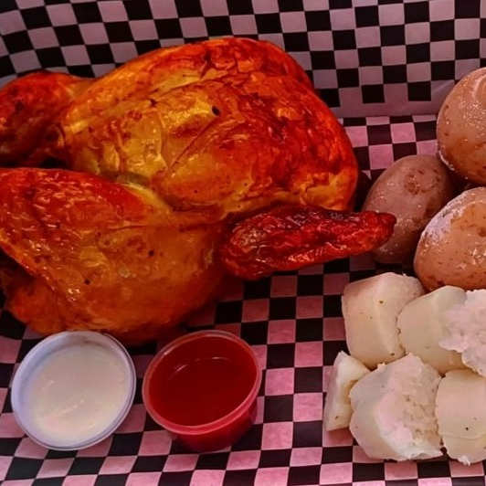 Pollo entero asado