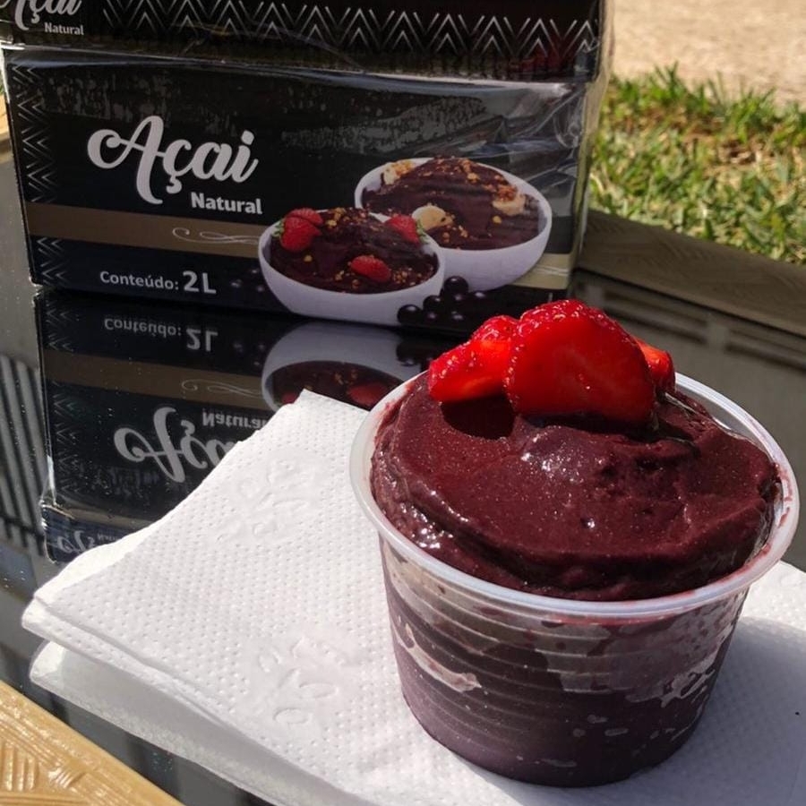 Na opção de 360ML com 2 complementos (Granola e Leite em pó)