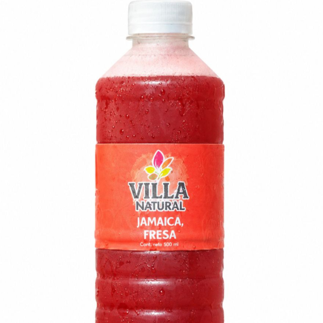 Agua de Jamaica-Fresa 500ml