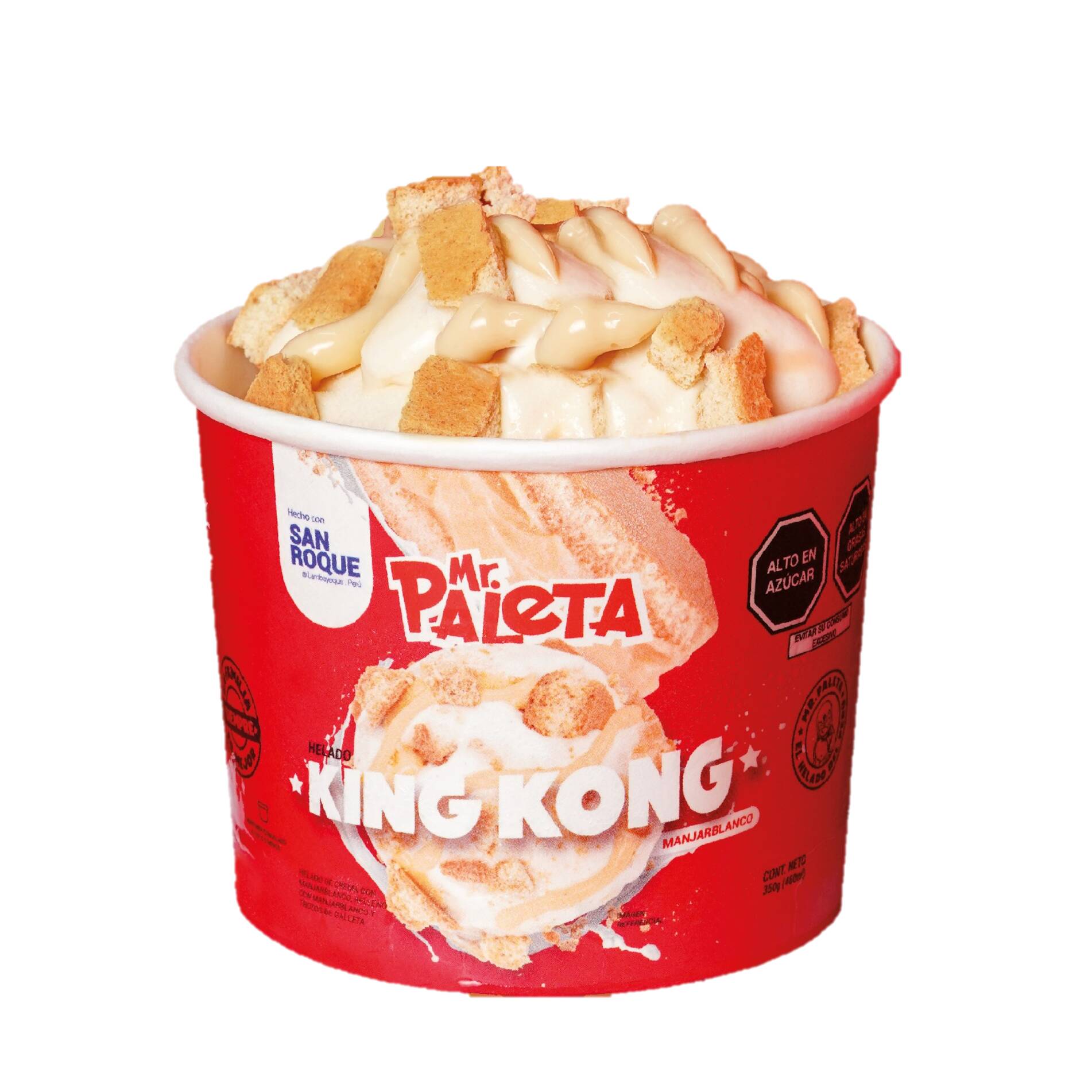 Helado de King Kong con Manjarblanco