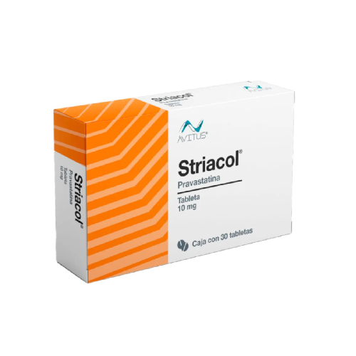 Striacol Pravastatina 10 Mg Caja con 30 Tabletas