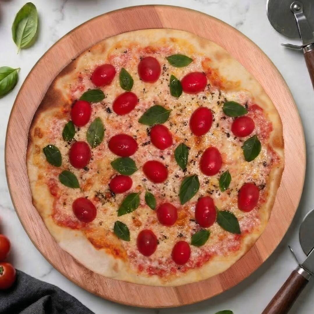 Todas as nossas pizzas são de receita italiana com fermentação natural das massas, molho de tomate caseiro e ingredientes de alta qualidade.