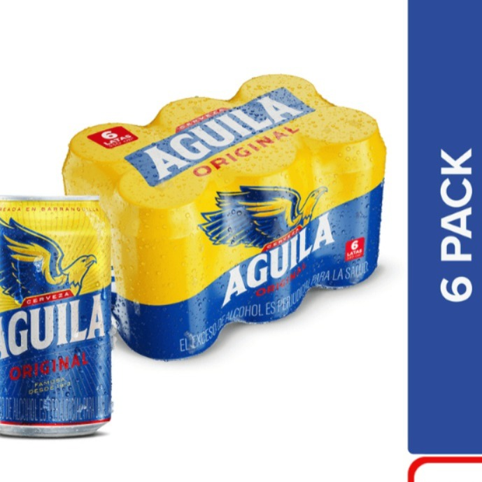 Aguila lata Sixpack