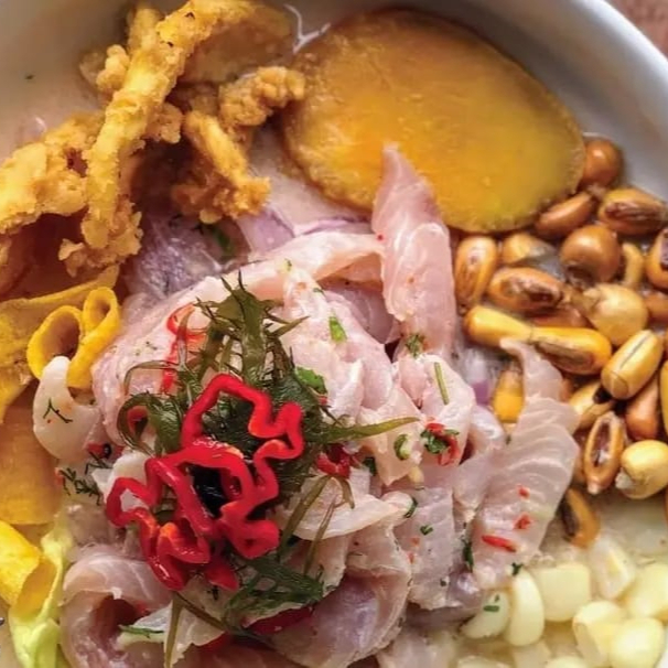 Chicharron de Pota+Leche de Tigre+Gaseosa