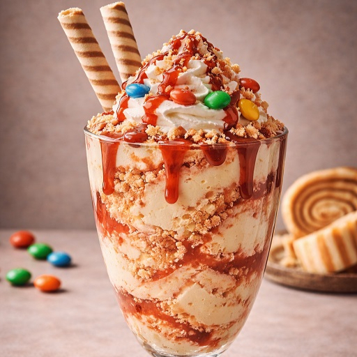 Uma sobremesa que é puro sabor nordestino em versão gourmet! Nosso Creme Especial Bolo de Rolo combina uma base extremamente cremosa, densa e aveludada com pedaços e farofinhas do tradicional bolo de rolo, criando uma experiência única e cheia de identidade. A goiabada aparece em mesclas suaves e irresistíveis, formando um efeito marmorizado que equilibra perfeitamente o doce com a leve acidez da fruta — cada colherada é uma explosão de sabor e textura. Finalizado com uma cobertura volumosa e indulgente, caldas que escorrem naturalmente e toppings selecionados, essa taça entrega um visual premium e um sabor que conquista desde a primeira prova. ✨ Destaques do produto: • Creme artesanal super cremoso e encorpado • Pedaços e farofa de bolo de rolo • Mesclas de goiabada que elevam o sabor • Textura aveludada com efeito marmorizado • Finalização gourmet com caldas e toppings especiais • Servido em taça elegante, perfeito para uma experiência completa 💛 Ideal para quem ama sobremesas diferenciadas com um toque regional e sofisticado. 🔥 Peça agora e se surpreenda com essa combinação irresistível!