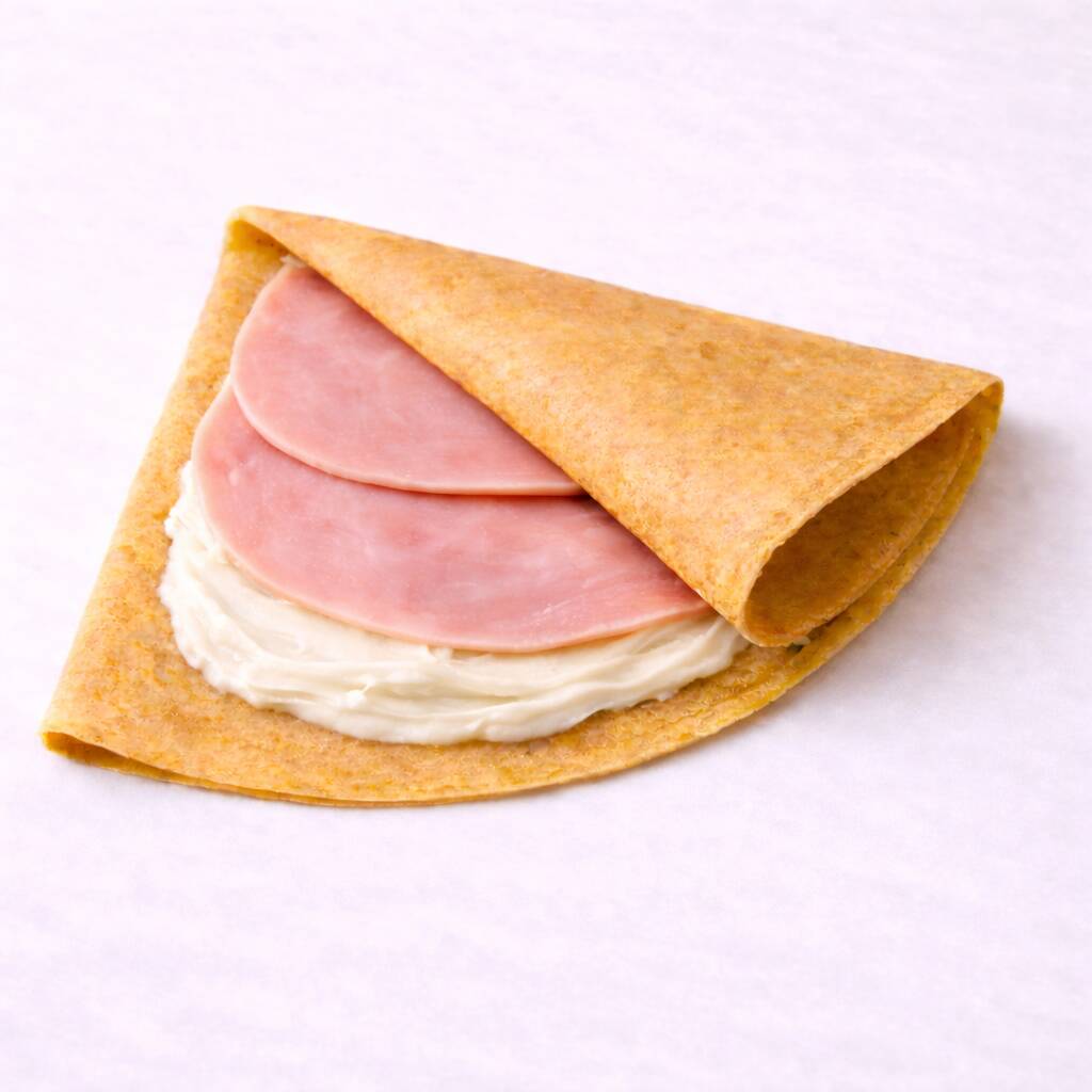 Crepa de Queso Philadelphia con Jamón