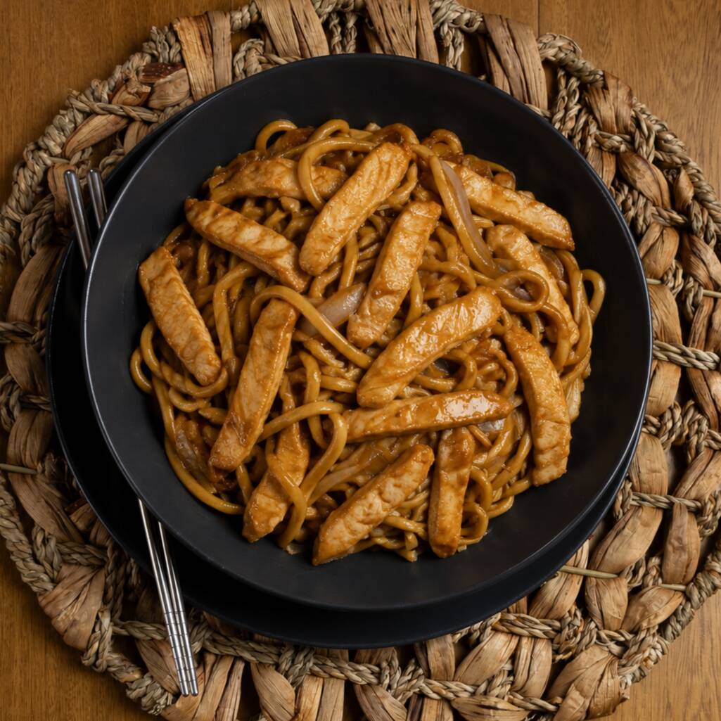 1 Lo mein (pasta) con pollo