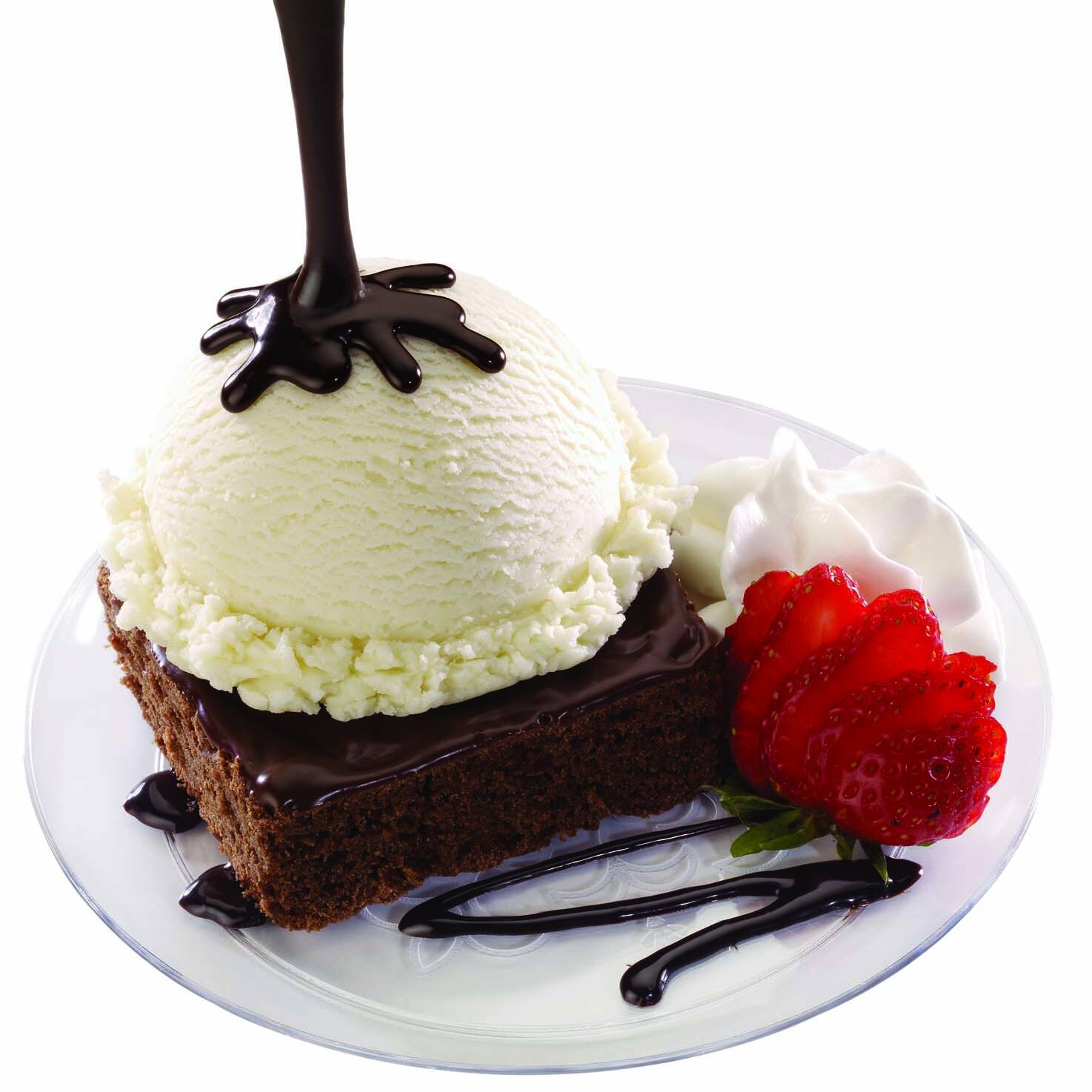 Brownie caliente.
