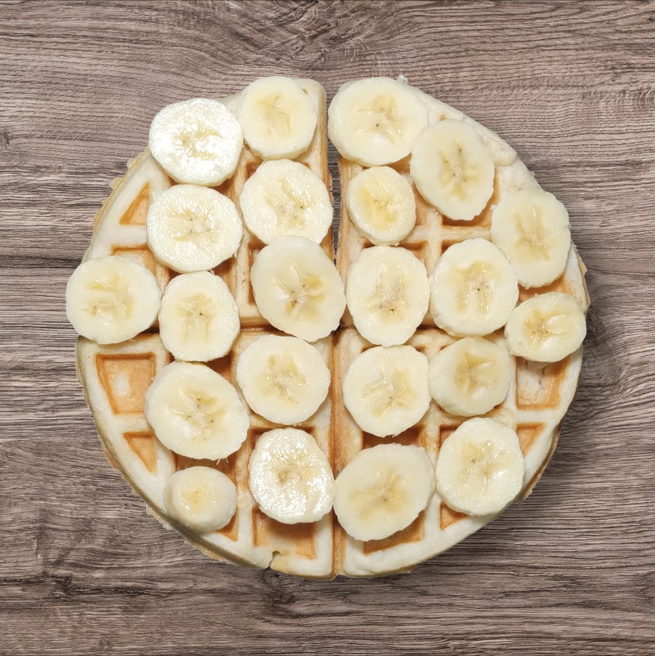 Waffle Plátano