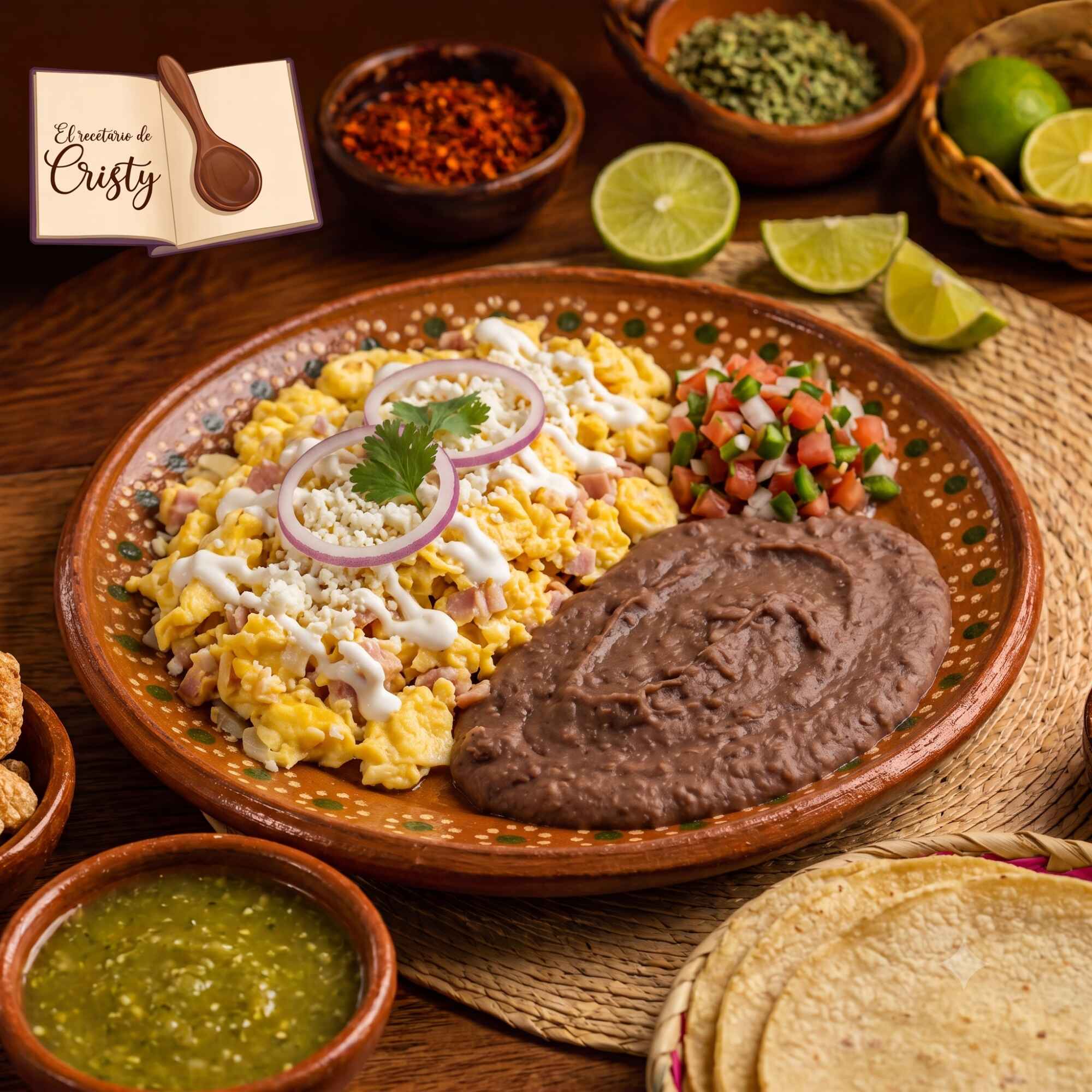 Huevos al Gusto con Frijoles