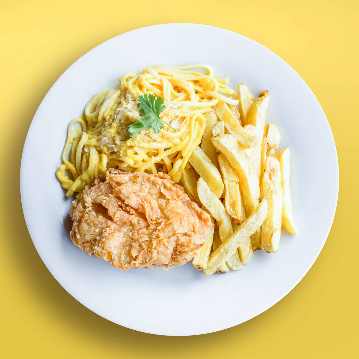 Broaster con Huancaína