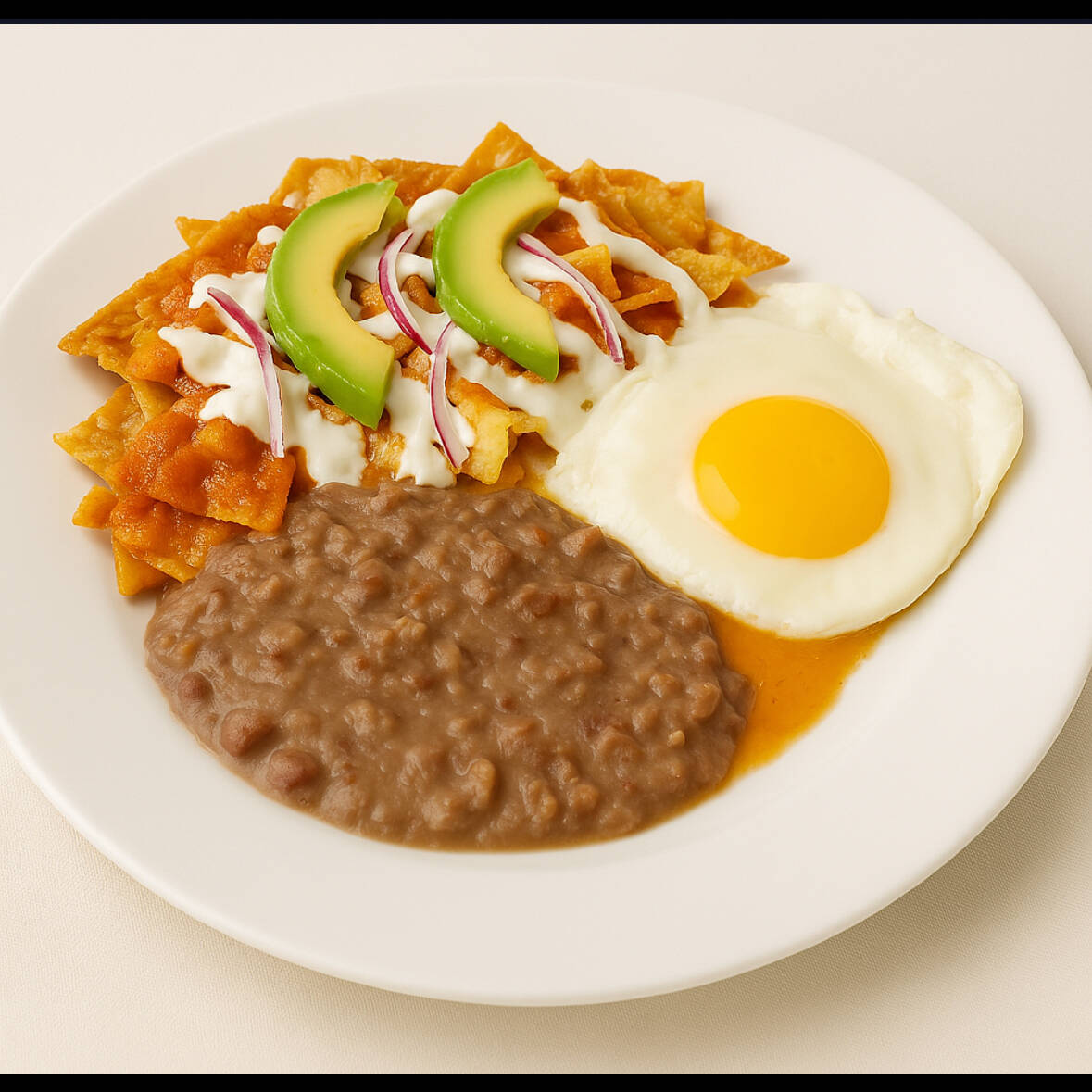 Chilaquiles Verdes o Rojos con Huevo