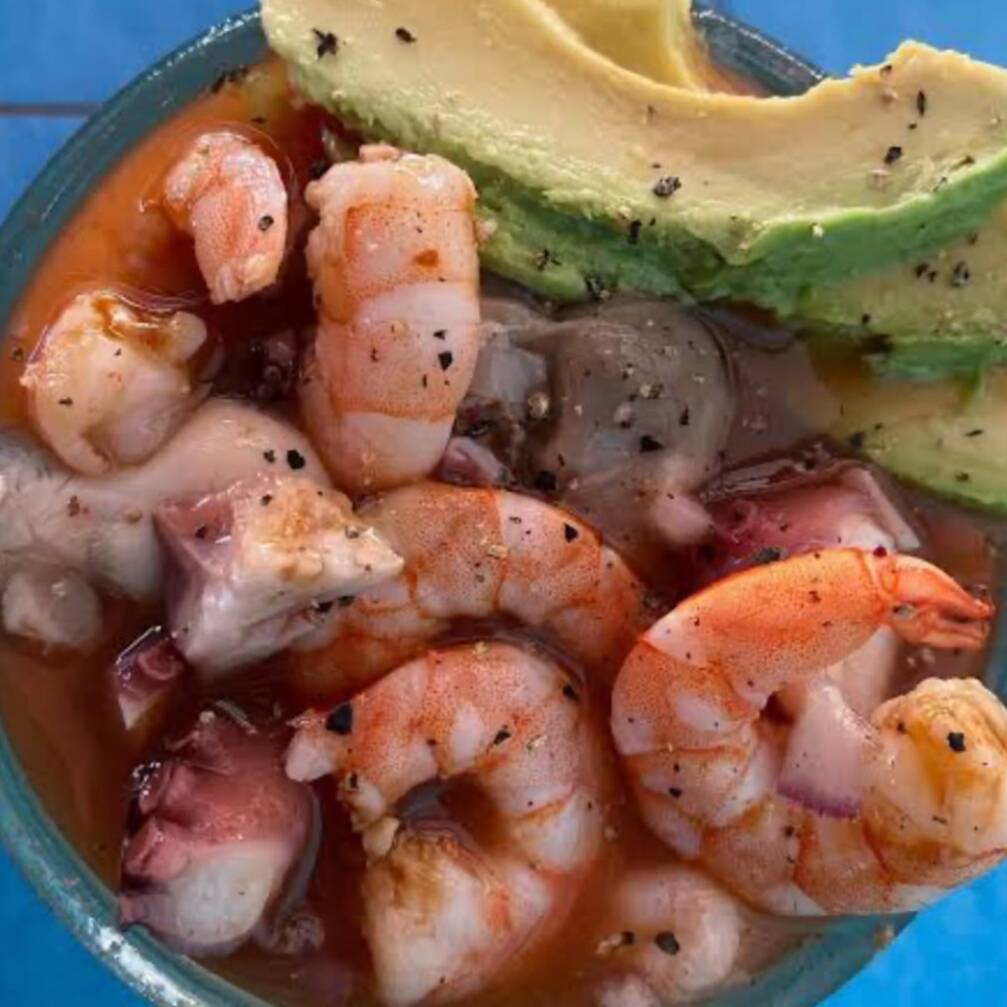 Coctel Mixto 1/2 Litro (camarón y Pulpo)