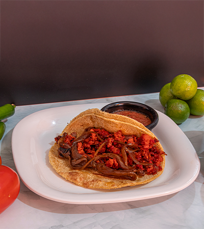 Taco de Longaniza con Papas