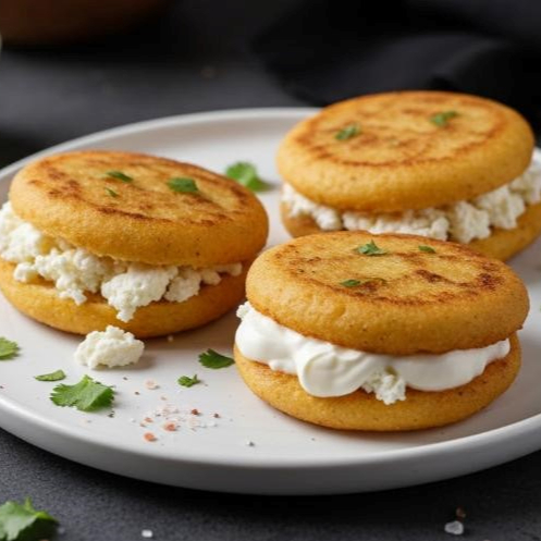 COMBO DE 3 AREPITAS RELLENAS DE QUESO Y NATA