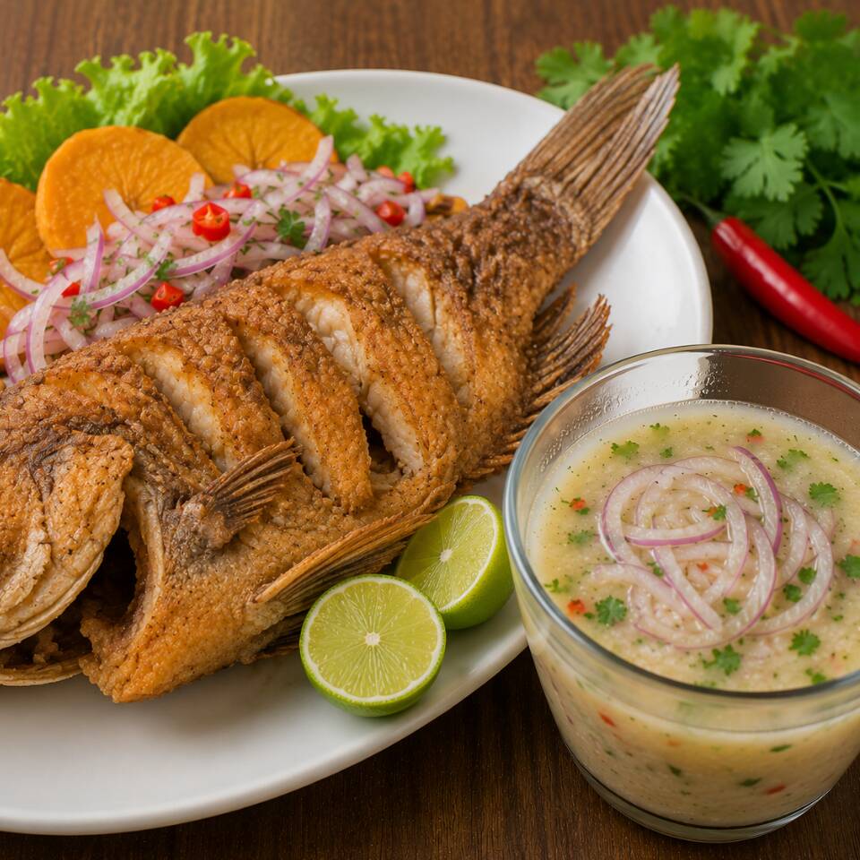 Pescado Frito+Leche de Tigre