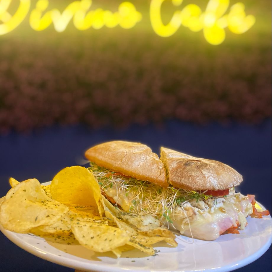 Combo Chapata de Jamón de Pavo y Queso Café