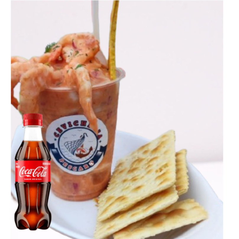 Combo Cóctel de Camarón Mediano+ Gaseosa