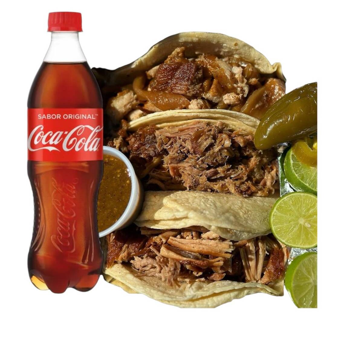3 Tacos Blandos + Refresco