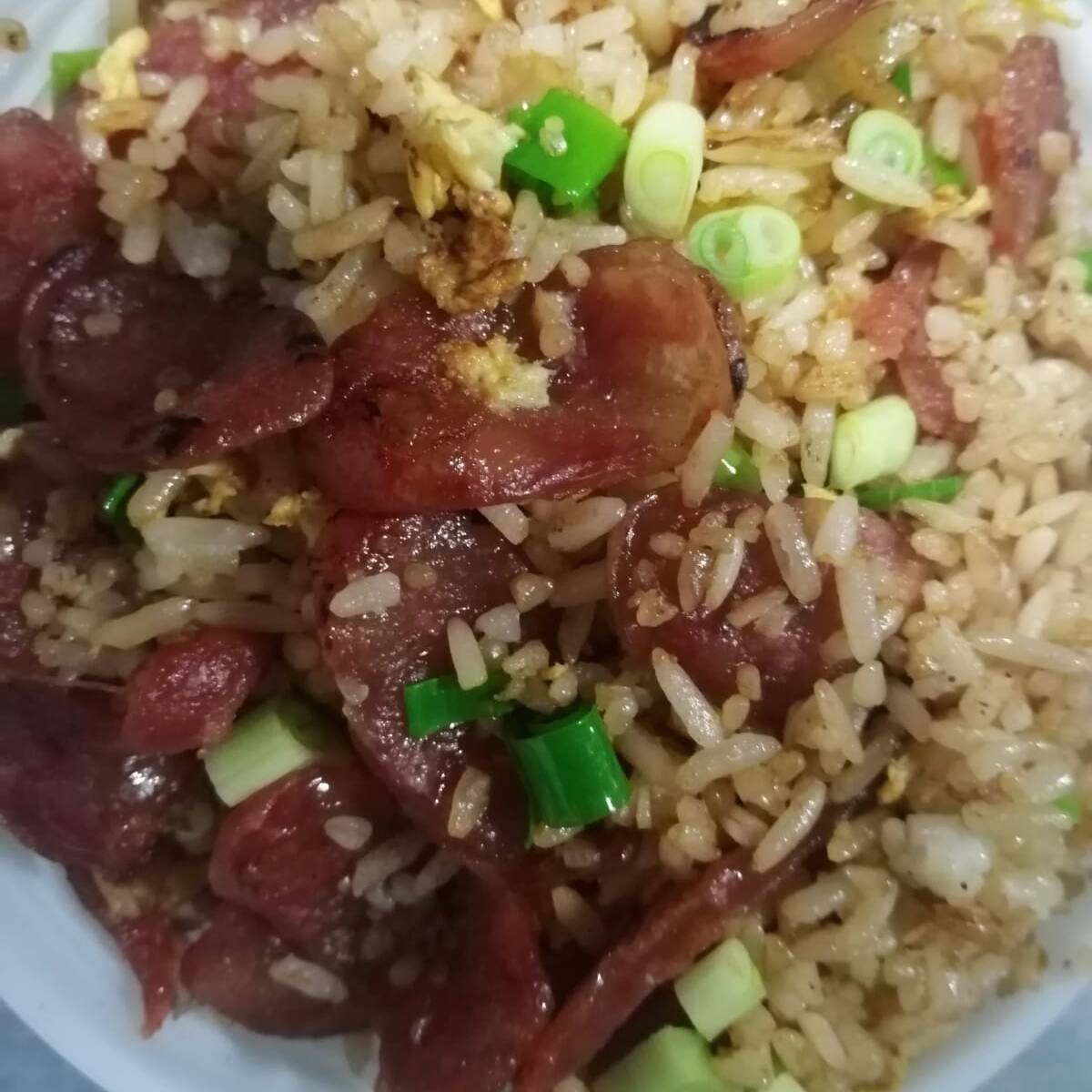 Arroz Frito con Chorizo Chino