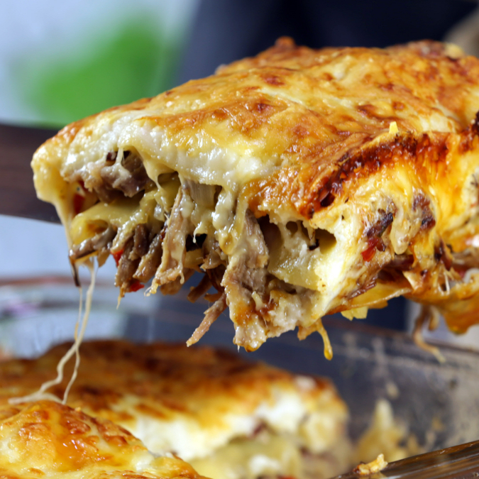 LASAÑA BOLONIA CON CARNE DESMECHADA 450GR