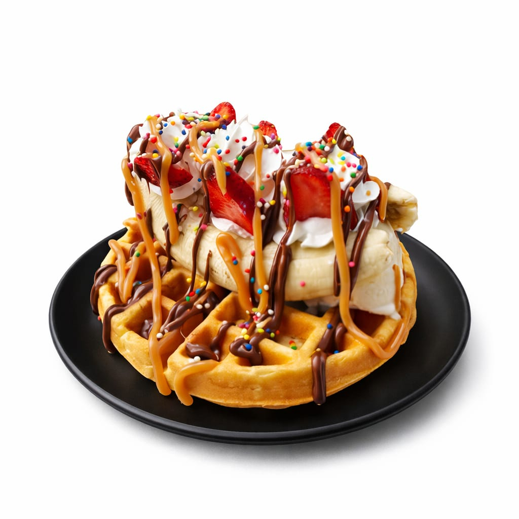 WAFFLE BANANA SPLIT