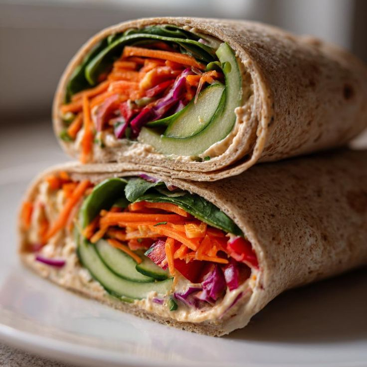 Wrap vegano de Humus