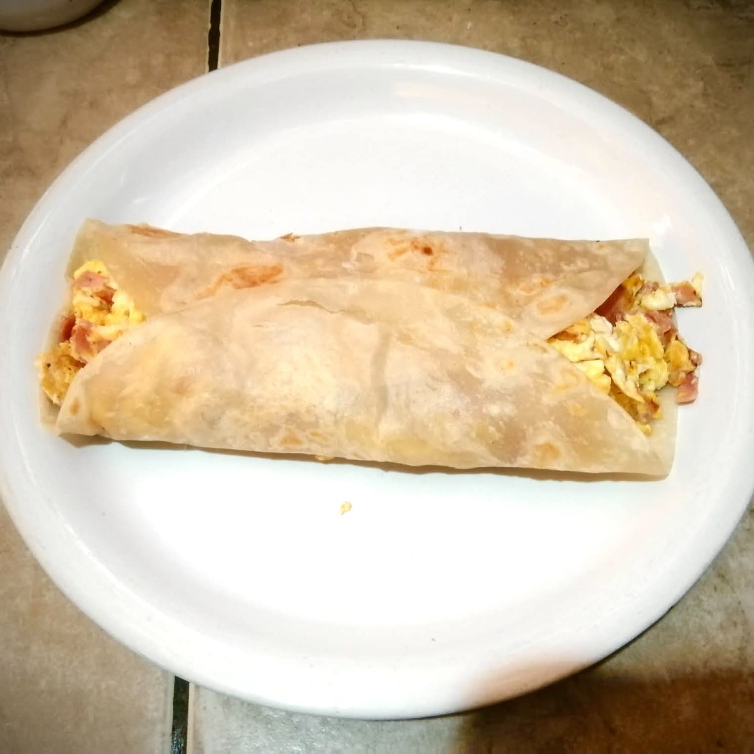 Burrito de Huevo con Jamon