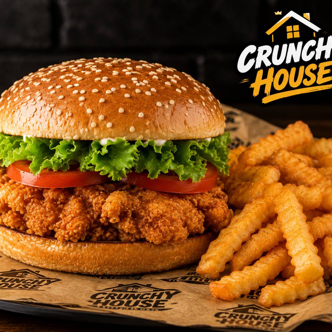 Hamburguesa de Pollo Crujiente